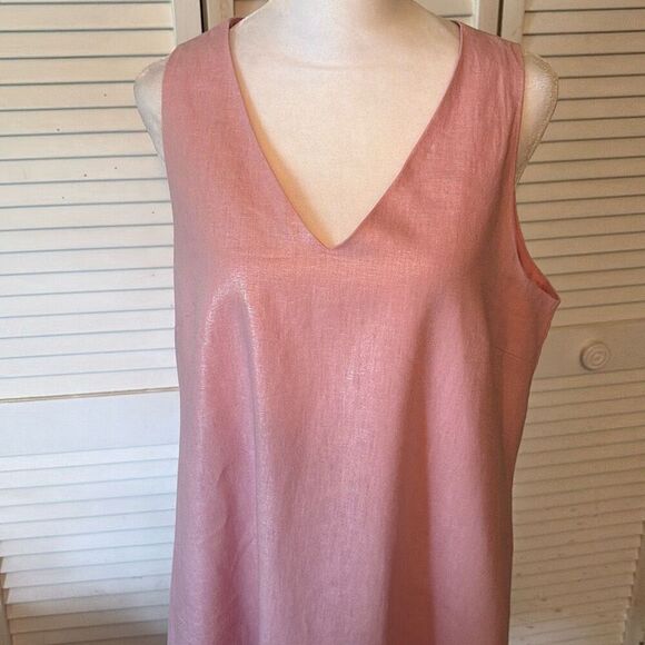 Anne Klein Womens Dress, size Medium, Pink, Dressy Shift, Sleeveless, Fully Line - Picture 4 of 10
